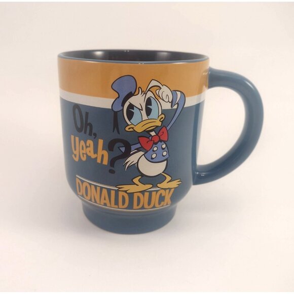 Donald Duck "Oh Yeah? Nothin To It!" Coffee Mug Cup Disney Store Collectible - Picture 1 of 8